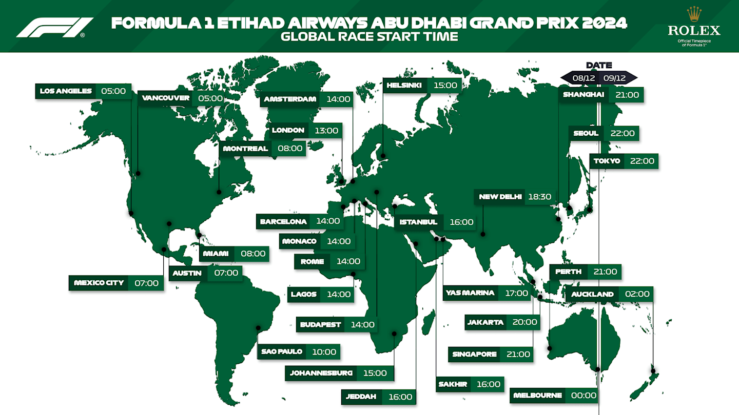 What time is the Formula 1 2024 Abu Dhabi Grand Prix and how can I